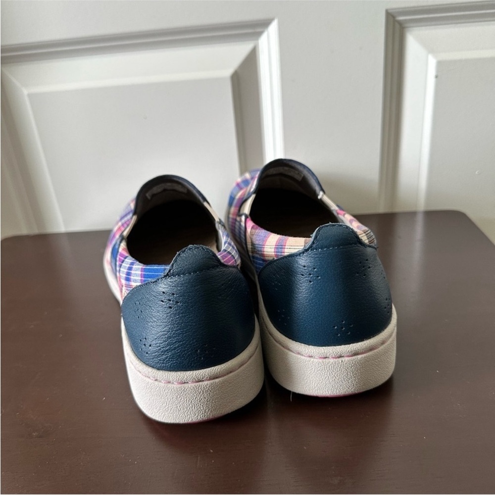 Dansko Women’s Belle Madras Plaid Canvas Slip On Comfort Sneakers Shoes Size 9.5 - Picture 7 of 11
